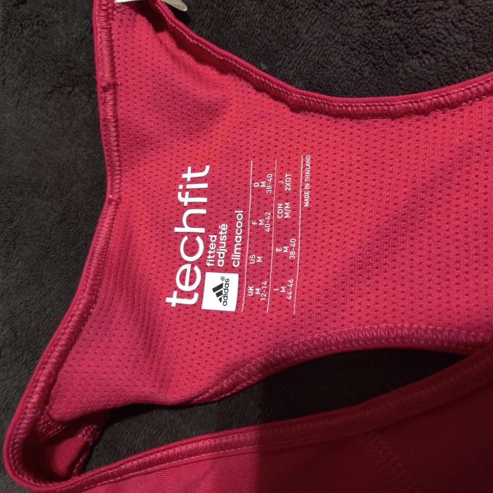 Adidas Techfit Pink Racerback Tank - Picture 3 of 3